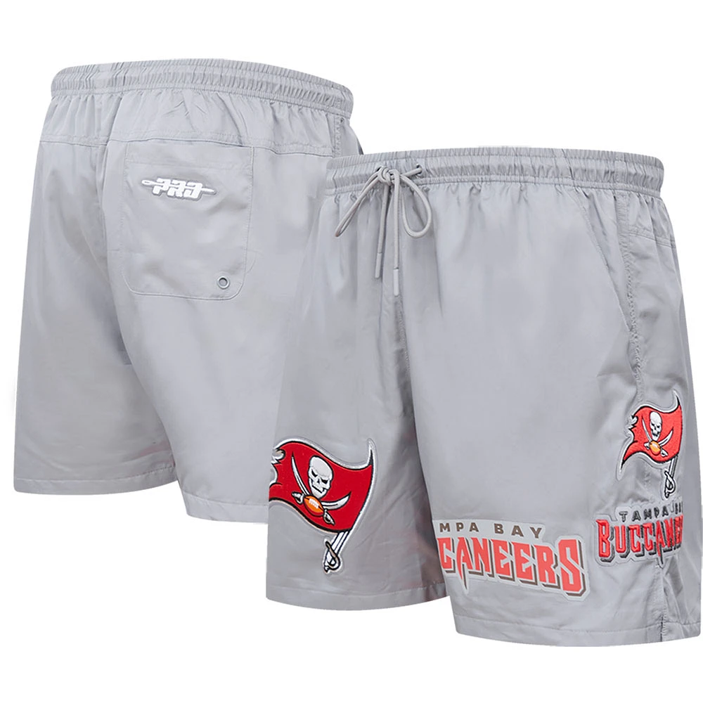 Men's Pro Standard Pewter Tampa Bay Buccaneers Woven Shorts