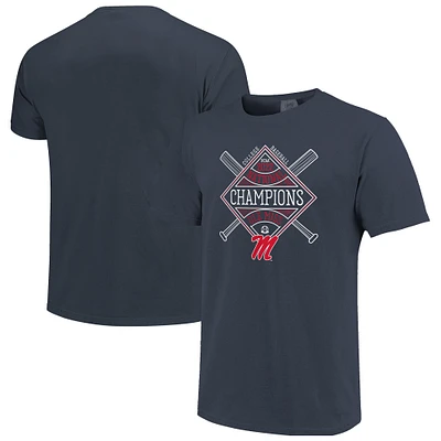 Women's Navy Ole Miss Rebels 2022 NCAA Men's Baseball College World Series Champions T-Shirt