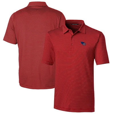 Men's Cutter & Buck Cardinal Tennessee Titans Big & Tall Forge Pencil Stripe Stretch Polo