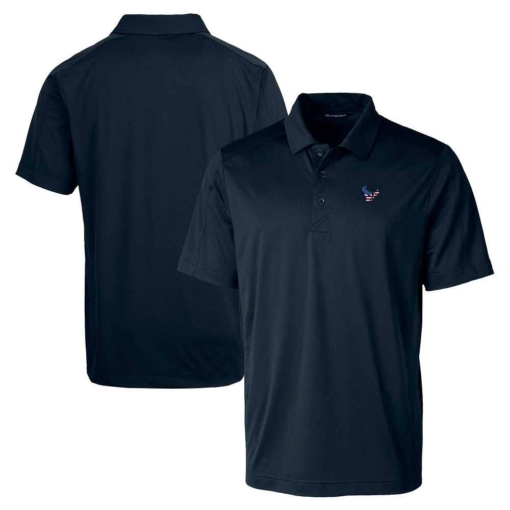 Men's Cutter & Buck Navy Houston Texans Big Tall Prospect Textured Stretch Polo