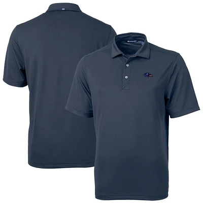 Men's Cutter & Buck Navy Baltimore Ravens Big & Tall Virtue Eco Pique Recycled Polo