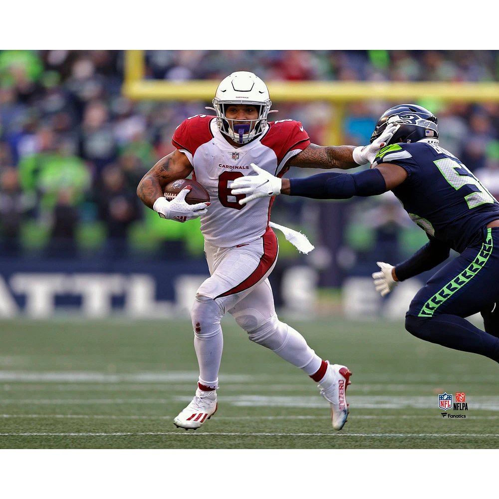 James Conner Arizona Cardinals Unsigned Blocks Tackle Photograph