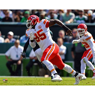 Chris Jones Kansas City Chiefs Unsigned Running Photograph