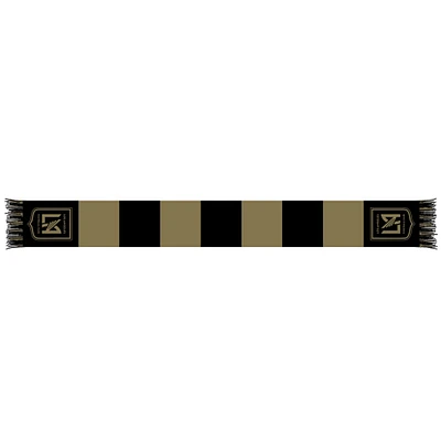 Black/Gold LAFC Team Bar Knit Scarf