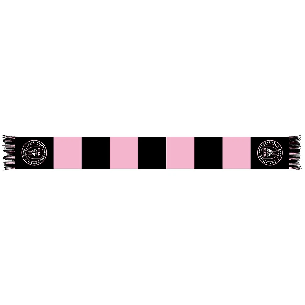Black/Pink Inter Miami CF Team Bar Knit Scarf
