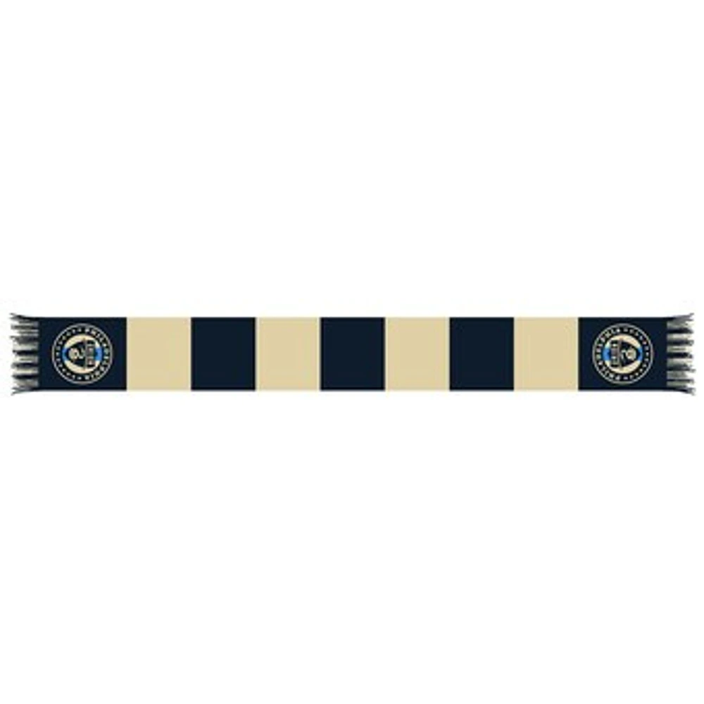 Navy/Gold Philadelphia Union Team Bar Knit Scarf