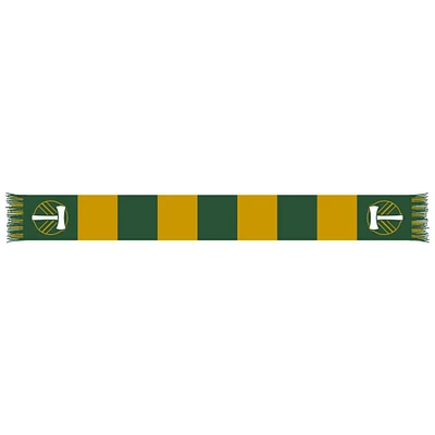 Green/Yellow Portland Timbers Team Bar Knit Scarf