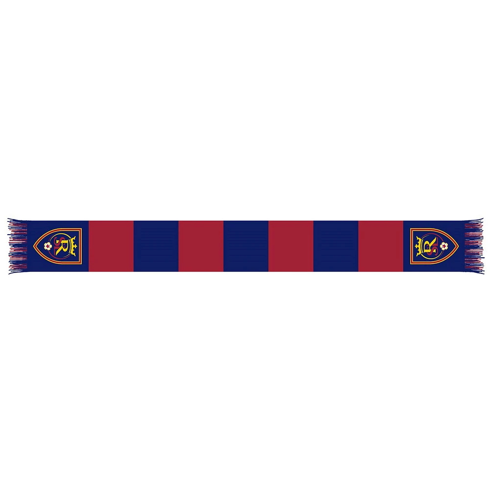 Blue/Red Real Salt Lake Team Bar Knit Scarf