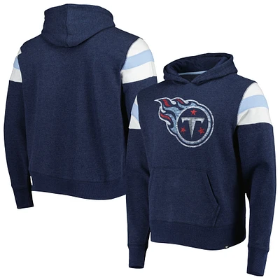 Men's '47 Heathered Navy Tennessee Titans Premier Nico Pullover Hoodie