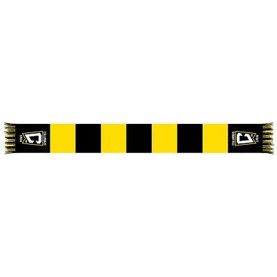Yellow/Black Columbus Crew Team Bar Knit Scarf