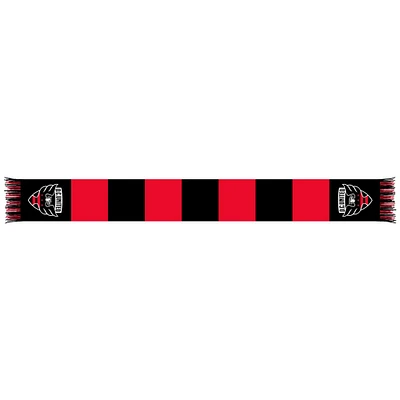 Red/Black D.C. United Team Bar Knit Scarf