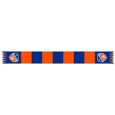 Blue/Orange FC Cincinnati Team Bar Knit Scarf
