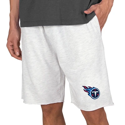 Men's Concepts Sport Oatmeal Tennessee Titans Mainstream Terry Shorts