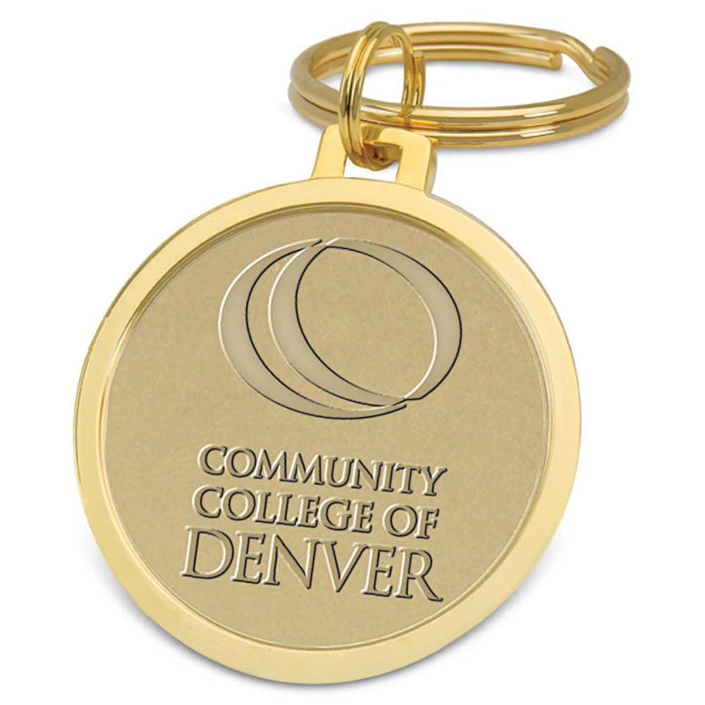 Gold CCD CityHawks Split-Wire Key Ring
