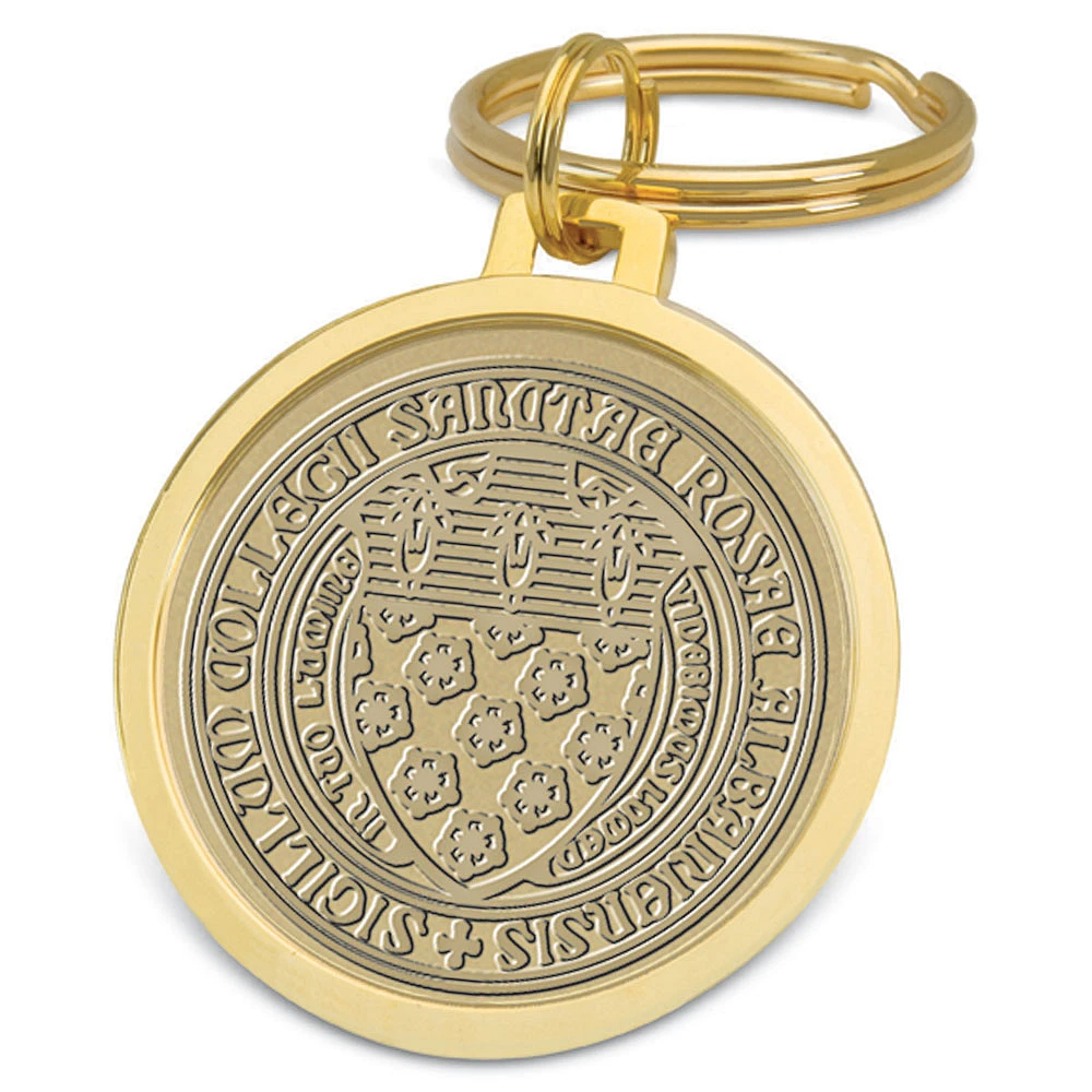 Gold Saint Rose Golden Knights Split-Wire Key Ring