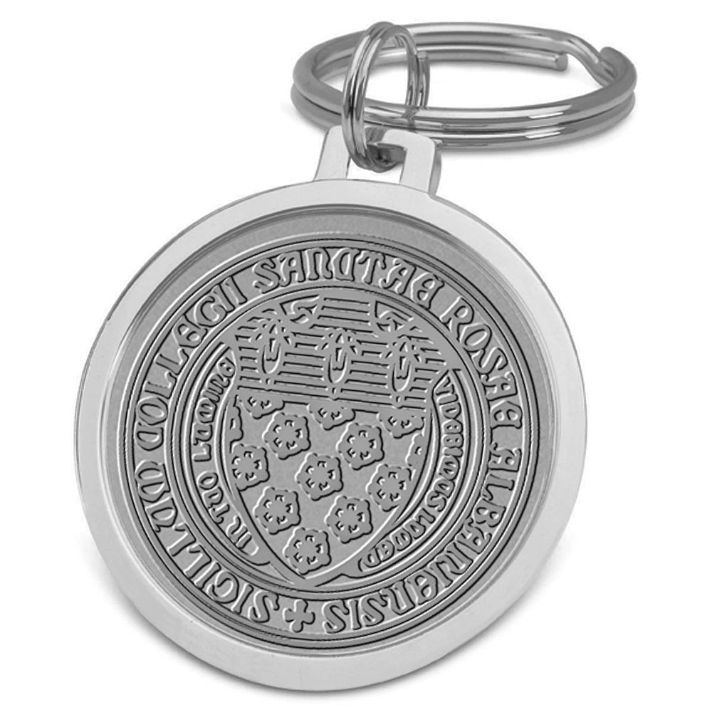 Silver Saint Rose Golden Knights Split-Wire Key Ring