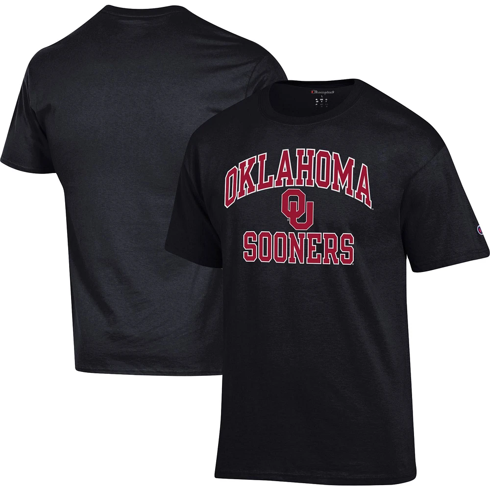 Men's Champion Black Oklahoma Sooners High Motor T-Shirt