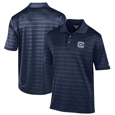 Men's Champion Navy Citadel Bulldogs Relaxed Fit Textured Solid Polo