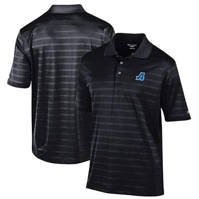 Men's Champion Black Assumption Greyhounds Relaxed Fit Textured Solid Polo
