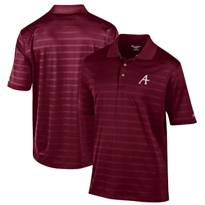 Men's Champion Maroon Augsburg Auggies Relaxed Fit Textured Solid Polo