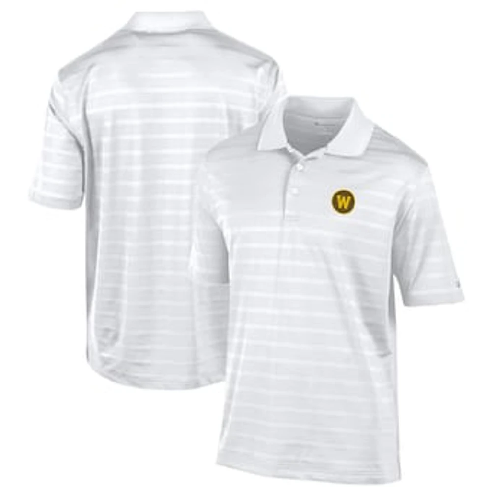 Men's Champion White Western Michigan Broncos Relaxed Fit Textured Solid Polo