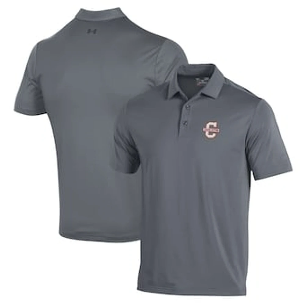 Men's Under Armour Gray Charleston Cougars Performance Polo