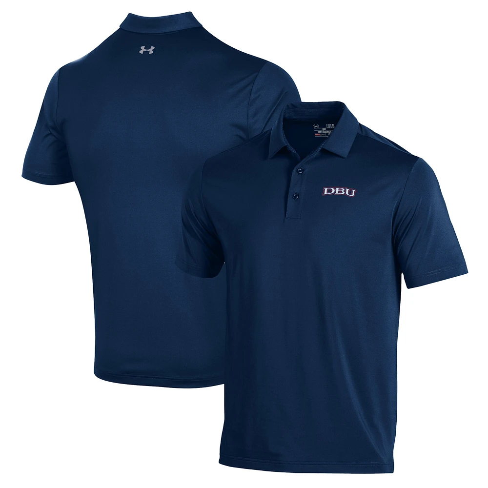 Men's Under Armour Navy Dallas Baptist Patriots Performance Polo