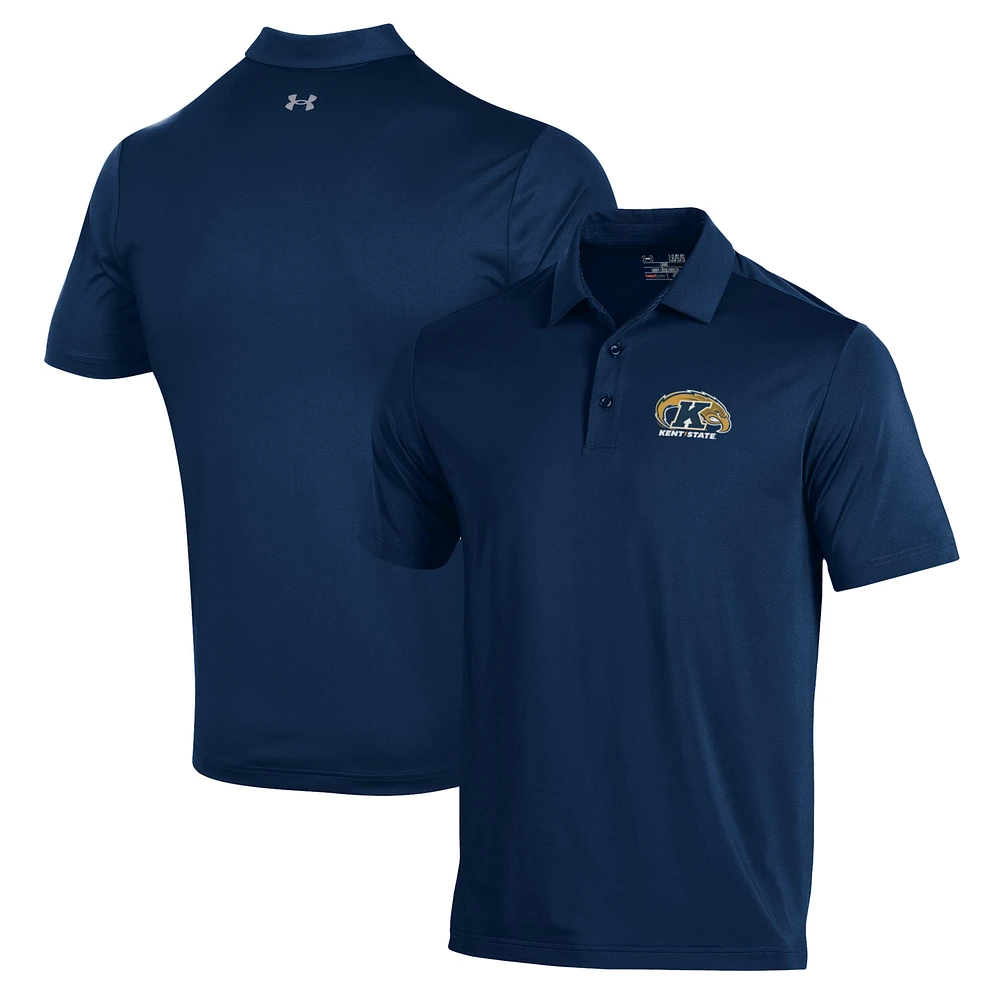 Men's Under Armour Navy Kent State Golden Flashes Performance Polo