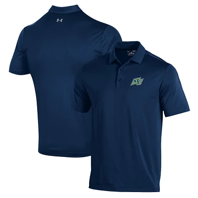 Men's Under Armour Navy Merrimack College Warriors Performance Polo