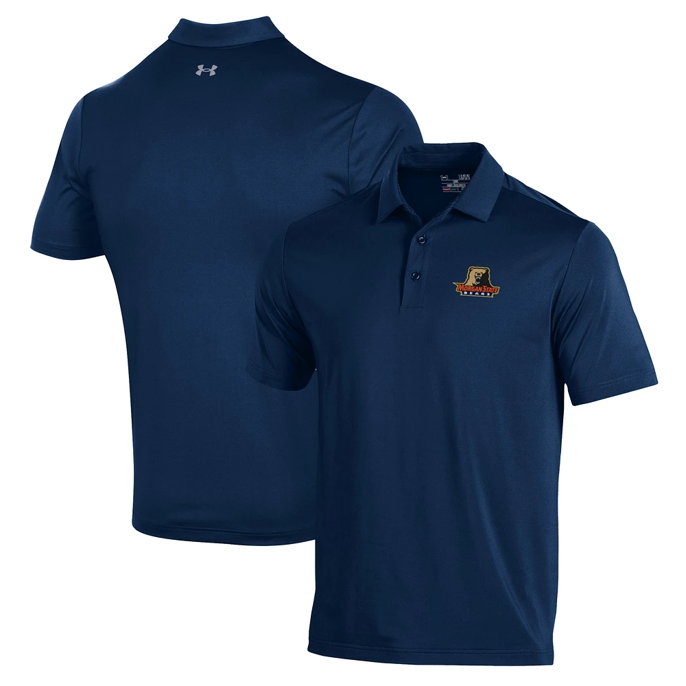 Men's Under Armour Navy Morgan State Bears Performance Polo