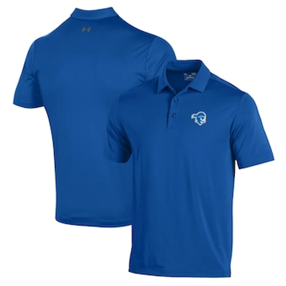 Men's Under Armour Blue Seton Hall Pirates Performance Polo