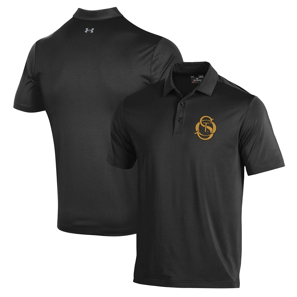 Men's Under Armour Black St. Olaf Oles Performance Polo