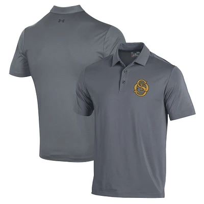 Men's Under Armour Gray St. Olaf Oles Performance Polo