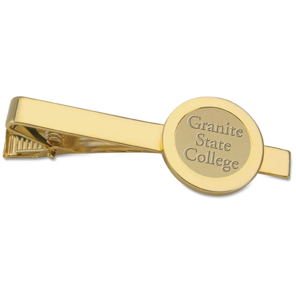 Gold Granite State College Logo Tie Bar