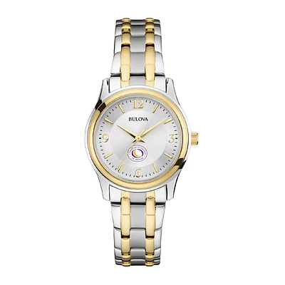 Women's Bulova Silver CCD CityHawks Classic Two-Tone Round Watch