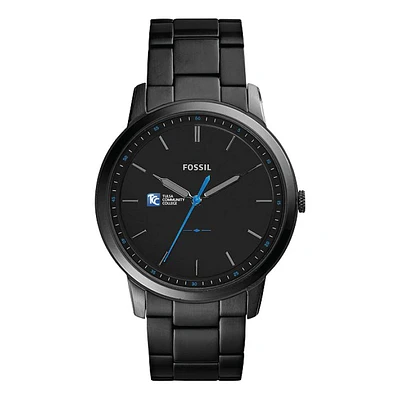 Fossil Black Tulsa Community College The Minimalist Slim Stainless Steel Watch