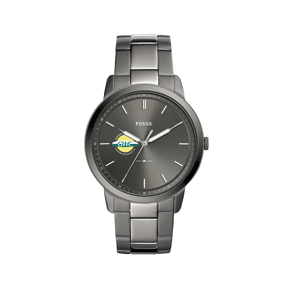 Fossil Golden West College The Minimalist Three-Hand Smoke Watch