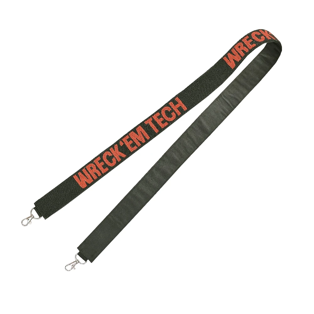 Black Texas Tech Red Raiders Collegiate Beaded Strap