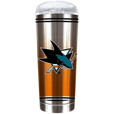San Jose Sharks Team Logo 18oz. Personalized Roadie Tumbler