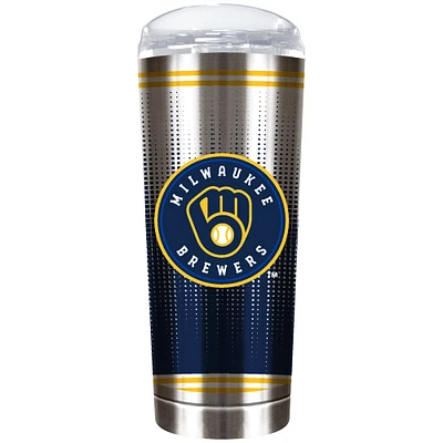 Milwaukee Brewers Team Logo 18oz. Personalized Roadie Tumbler