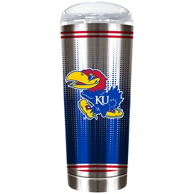Kansas Jayhawks Team Logo 18oz. Personalized Roadie Tumbler