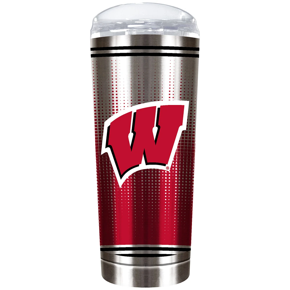 Wisconsin Badgers Team Logo 18oz. Personalized Roadie Tumbler