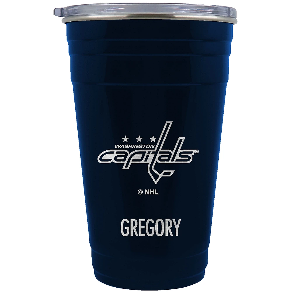Washington Capitals Team Logo 22oz. Personalized Tailgater Travel Tumbler
