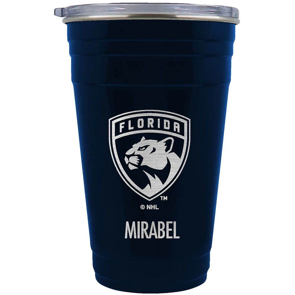 Florida Panthers Team Logo 22oz. Personalized Tailgater Travel Tumbler