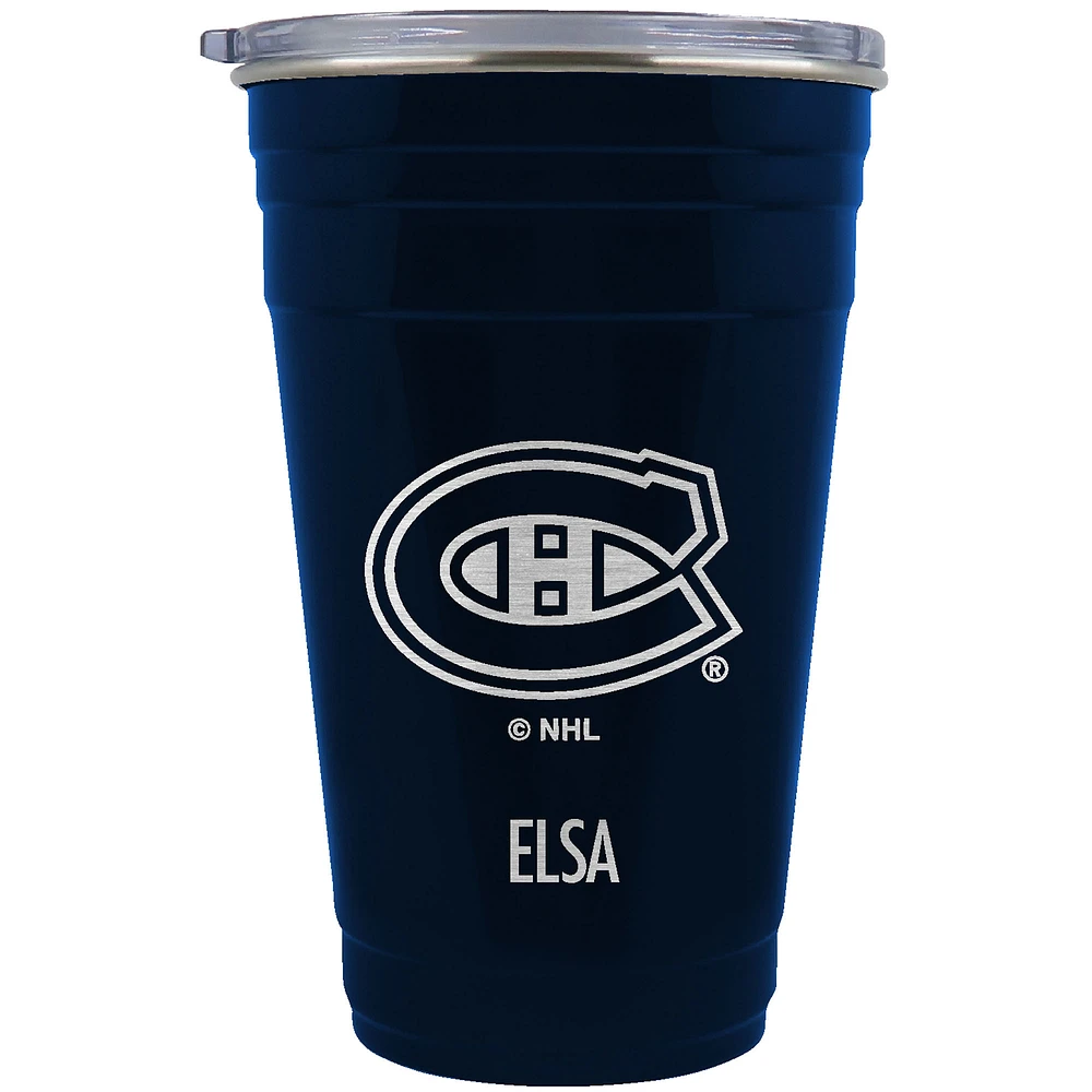 Montreal Canadiens Team Logo 22oz. Personalized Tailgater Travel Tumbler