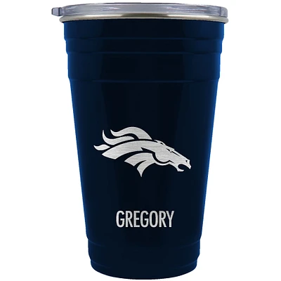 Denver Broncos Team Logo 22oz. Personalized Tailgater Travel Tumbler