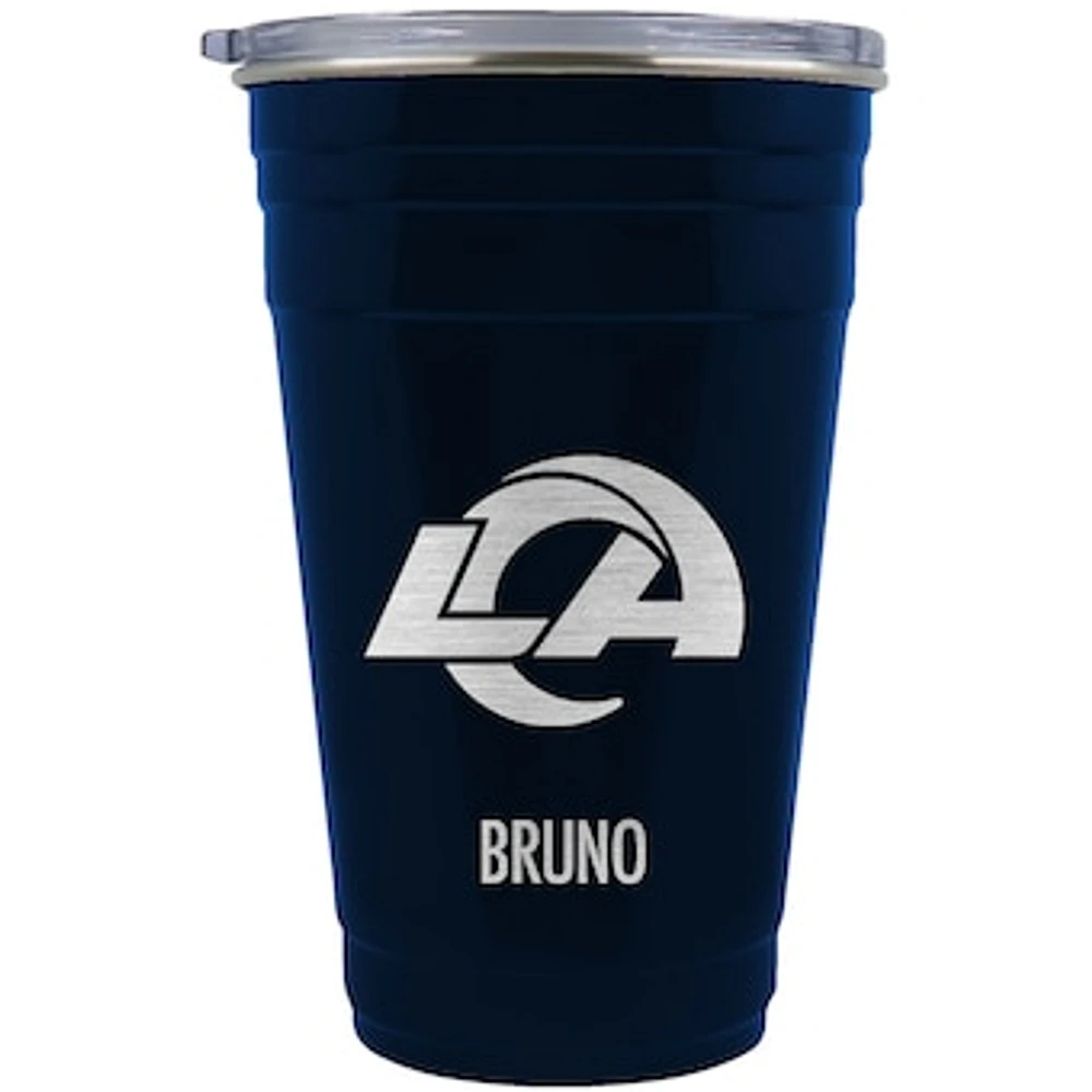 Los Angeles Rams Team Logo 22oz. Personalized Tailgater Travel Tumbler
