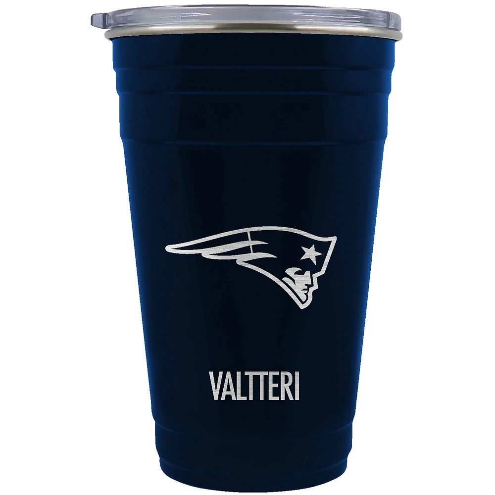 New England Patriots Team Logo 22oz. Personalized Tailgater Travel Tumbler