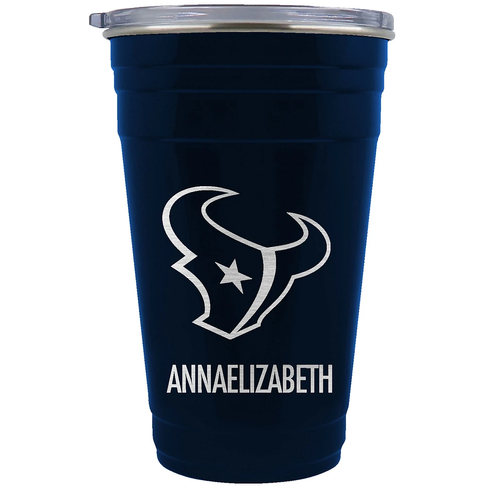 Houston Texans Team Logo 22oz. Personalized Tailgater Travel Tumbler