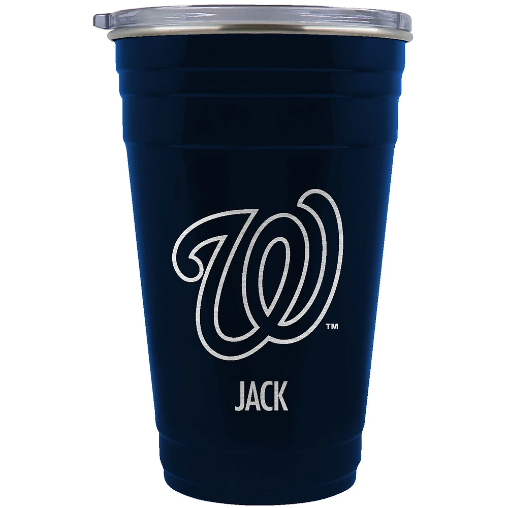 Washington Nationals Team Logo 22oz. Personalized Tailgater Travel Tumbler